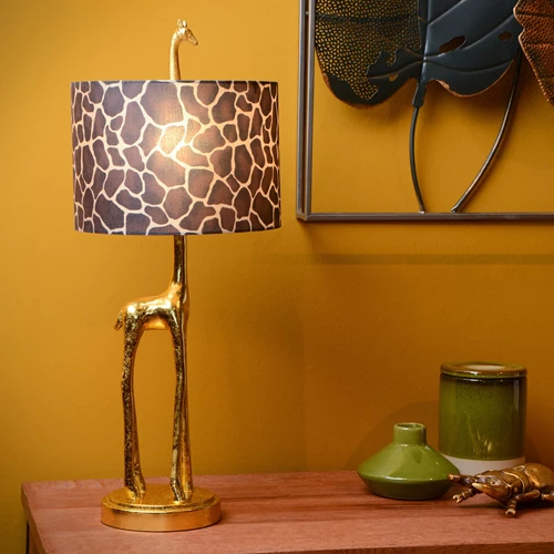 Lucide EXTRAVAGANZA MISS TALL - Tischlampe - Ø 25 cm - 1xE27 - Mattes Gold / Messing - Atmosphäre 1